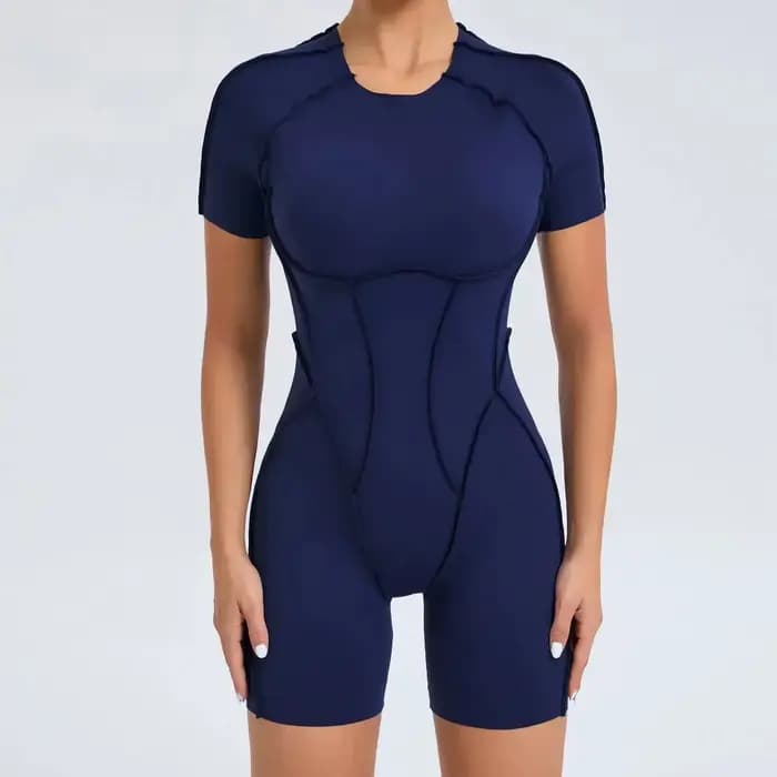 Combinaison de yoga et de fitness d'été pour femme, une pièce rembourrée, sexy, tenue de sport, vêtements de sport pour femme, kit de gym