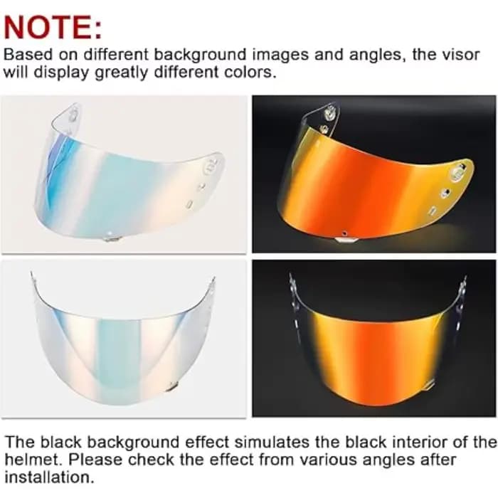 Icon de moto Ic04, visière de casque teinte