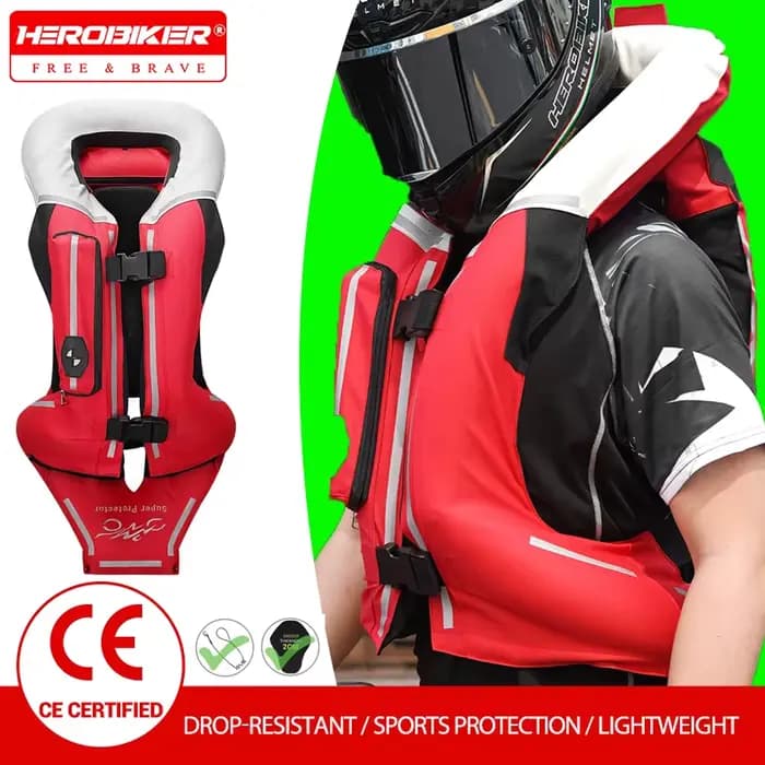 Vêtements de moto avec airbag