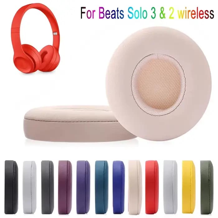1 paire de coussinets d'oreille en mousse Ultra-doux, oreillettes de remplacement en éponge pour Beats Solo 3 2, oreillettes sans fil Bluetooth