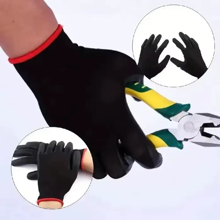10 paires de gants de sécurité durables – Protection ESD antidérapante, résistante à l'usure pour le jardinage et le travail du bois