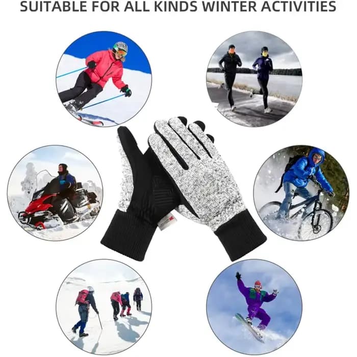 1 paire de gants d'hiver -20 ℉ Gants thermiques Thinsulate