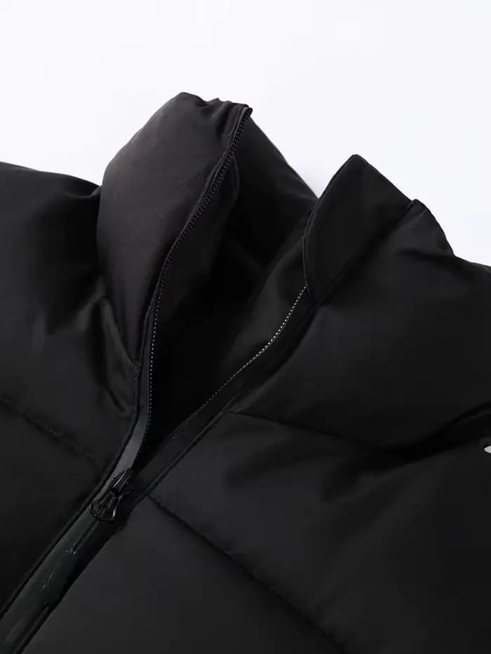 Combinaison de ski pour femme, col montant, fermeture éclair, manches longues, jambes droites et larges, en coton, vêtements chauds et épais, hiver 2025