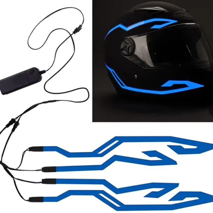 Barre Lumineuse Décorative pour Casque de Moto