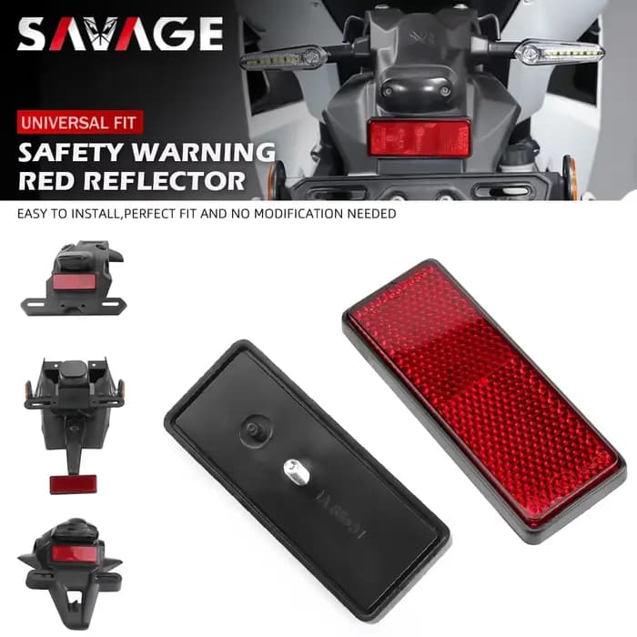 Réflecteur d'avertissement de sécurité universel pour moto