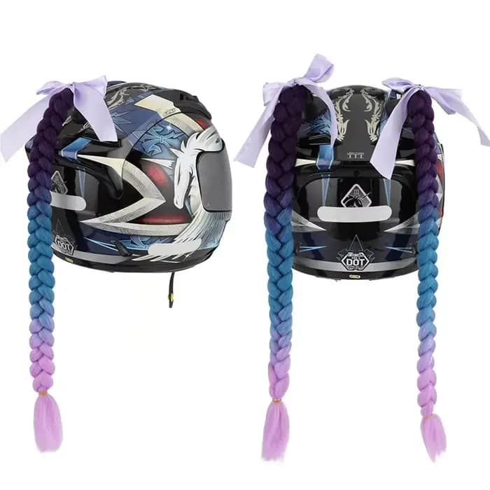 Tresses Synthétiques Créatives pour Casque