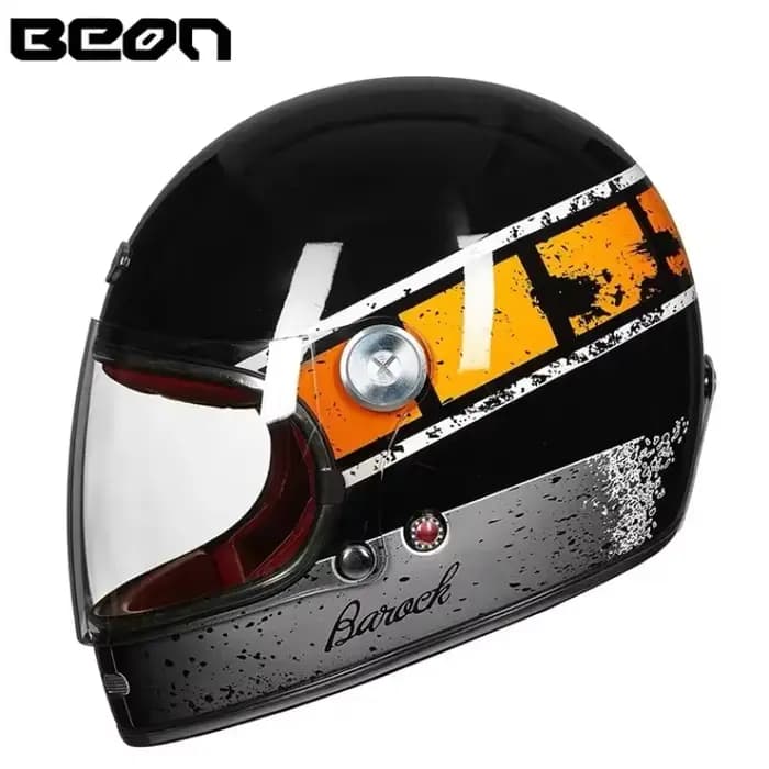 Beon-Casque de Moto en Fibre de Carbone