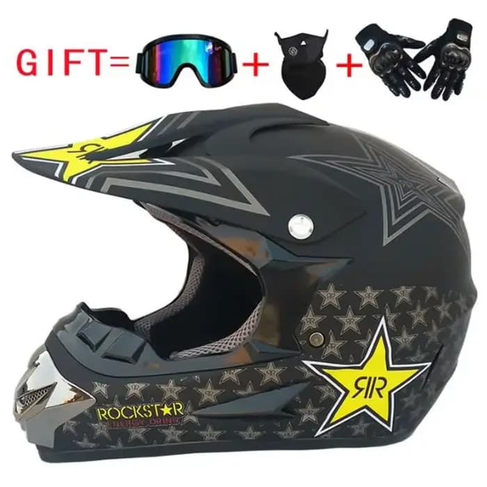 Nouveau casque de moto rabattable enfants motocross hors route