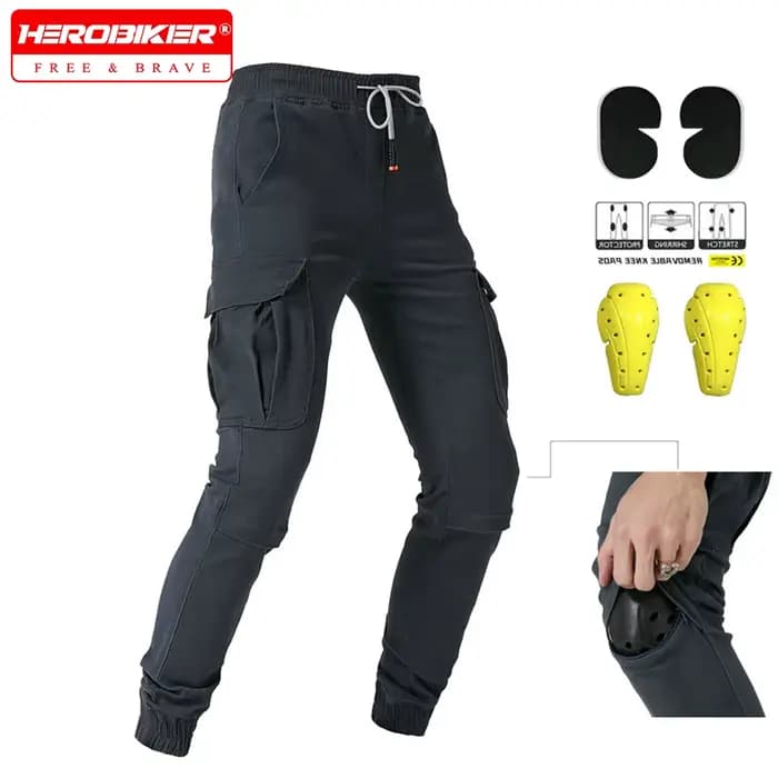 Pantalon cargo moto, pantalon de course