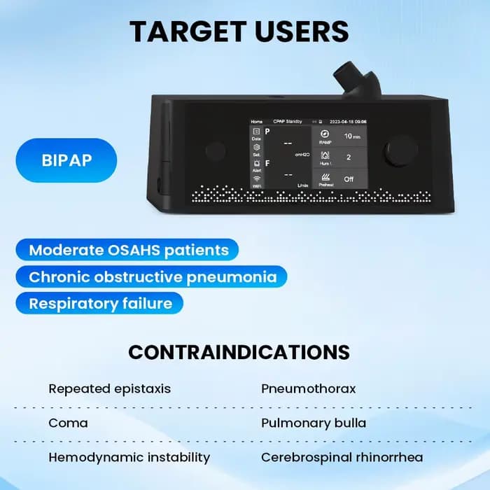 Appareil APAP CPAP BPAP pour l'apnée du sommeil avec masque et humidificateur, filtre à air, dispositifs anti-ronflement, aide au sommeil