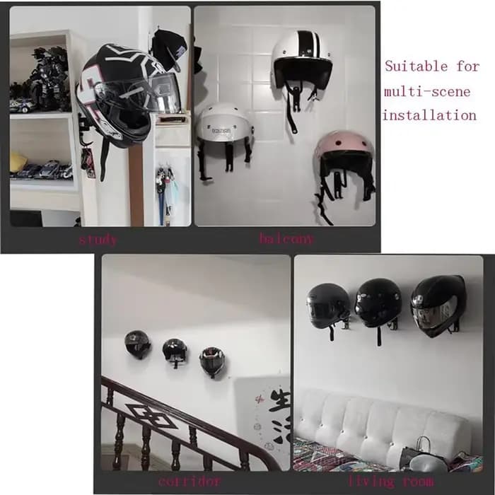 5X 180 ° Support de casque de moto