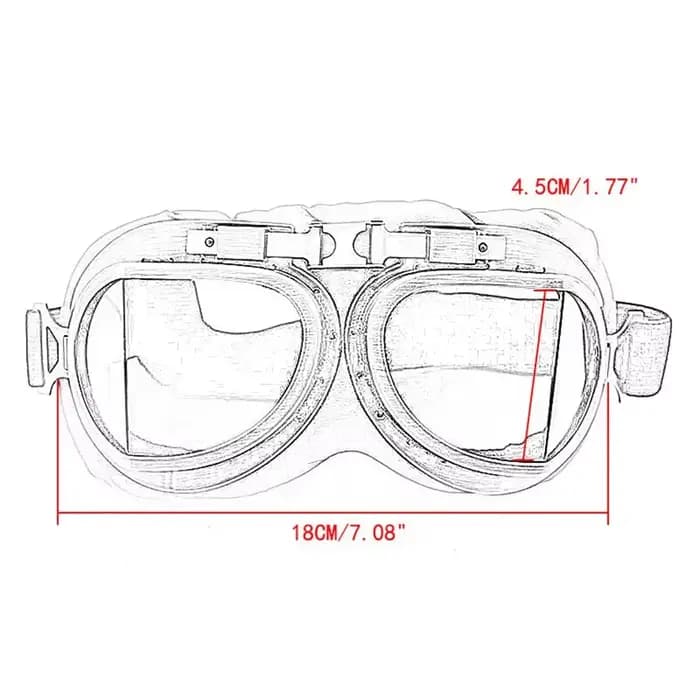 Lunettes de protection de moteur vintage