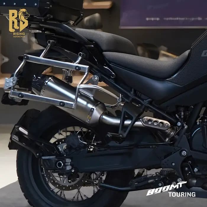 Pour CFMOTO 800MT Explore Ibex 800 Touring Adventure SMT 2021-2026 Silencieux d'échappement Slip-On avec DB Killer amovible