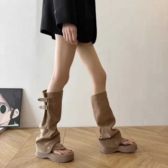 Bottes de pantalon rétro deux pièces