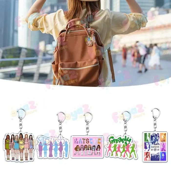 Cool K-pop Katseye porte-clés accessoires sac breloques mignon MANON ‌ SOPHIA Femme ‌ DANIELA Gamer porte-clés bijoux Fans Freinds cadeau
