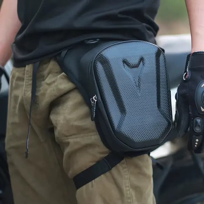 Sac latéral de jambe de moto