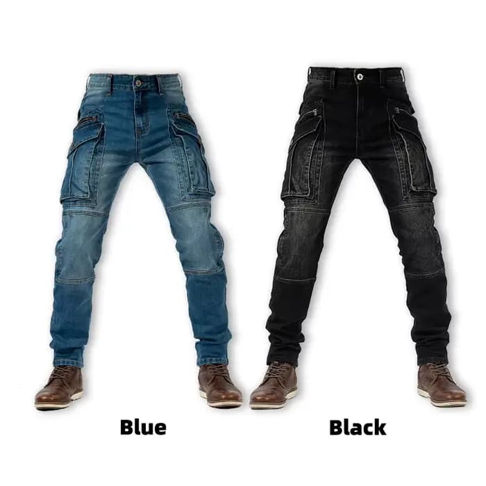 Nouveau pantalon de moto homme poches multiples