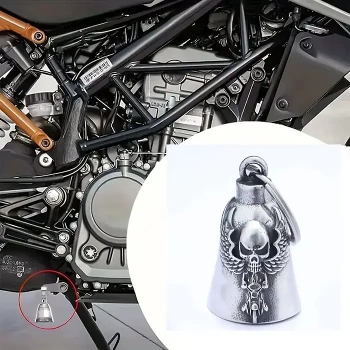 Porte-clés cloche de moto Skull Angel, accessoires d'équitation pour hommes