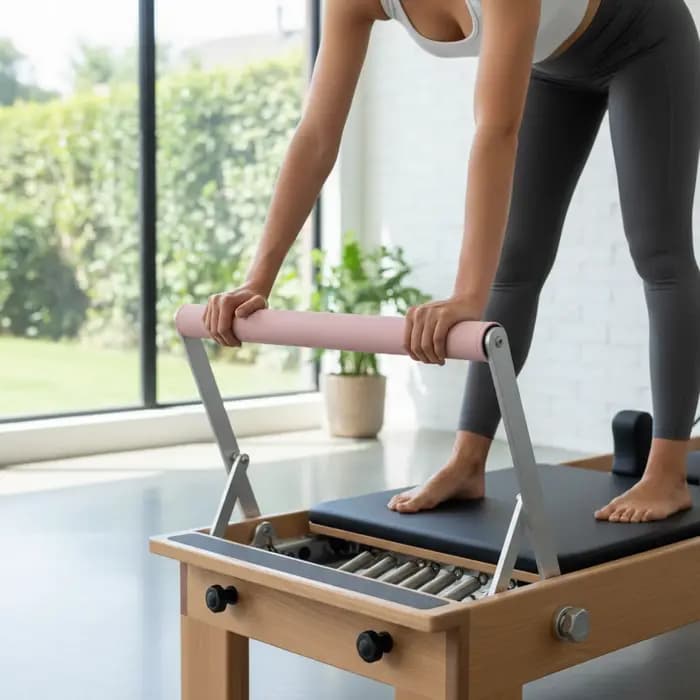 Housse de protection en cuir PU résistant à l'usure pour barre de pieds d'équipement de Pilates