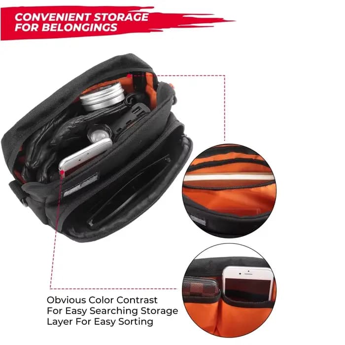 Sac de guidon de moto, sacs cylindriques