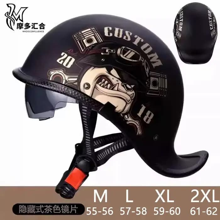 Casques de moto rétro pour hommes