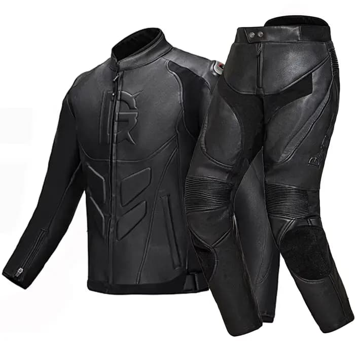 GHOST RACING hiver Moto veste en cuir Chaqueta