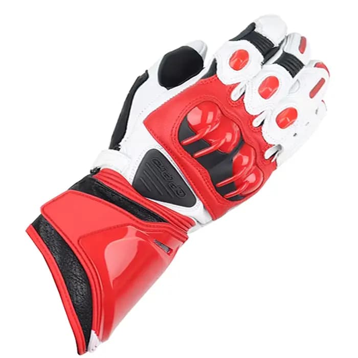 Gants de moto en cuir véritable Two-X Gp Pro pour homme