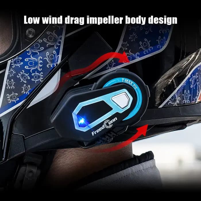 Freedconn-Oreillette Bluetooth 5.0 T Max Pro pour moto