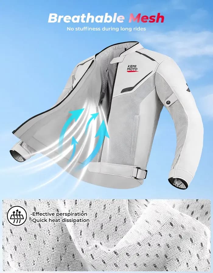 Veste de moto pour hommes