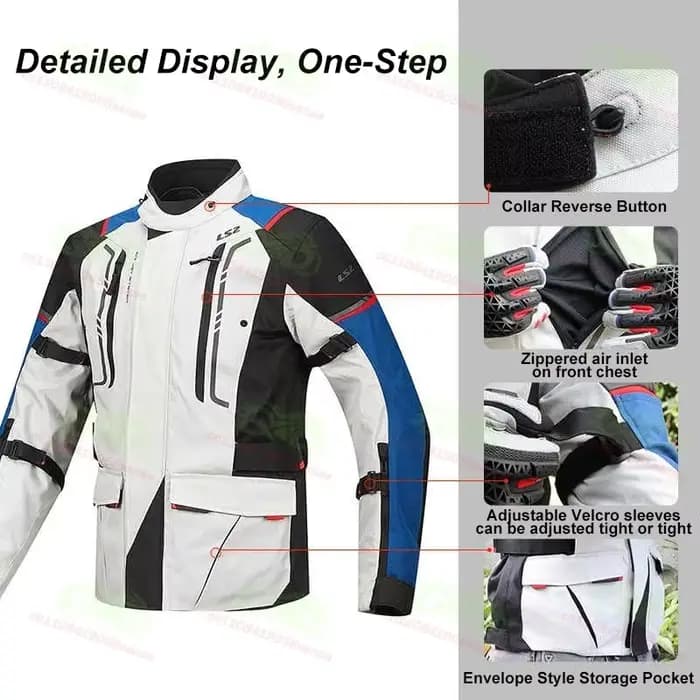 Veste de moto toutes saisons