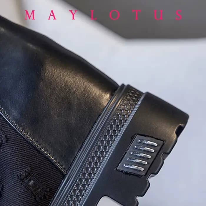 Augmenter 10cm Air Mesh mi-mollet bottes talons épais moto plate-forme compensée respirant Peep orteil été creux femmes botte chaussures