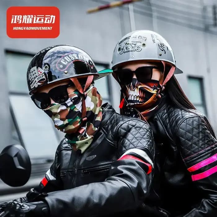 Casque de moto véhicule électrique Locomotive pour Harley rétro demi-casque quatre mers universel Casco de motocicleta