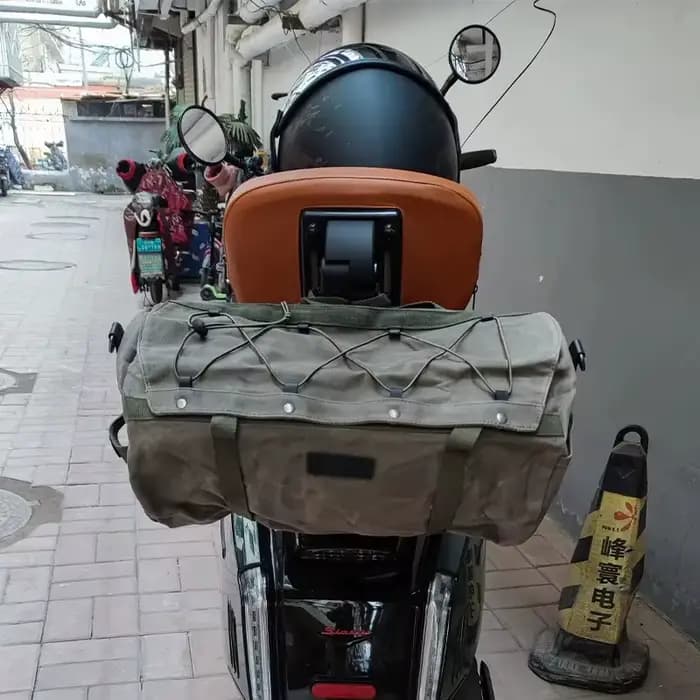 Sac de siège arrière de moto Vintage