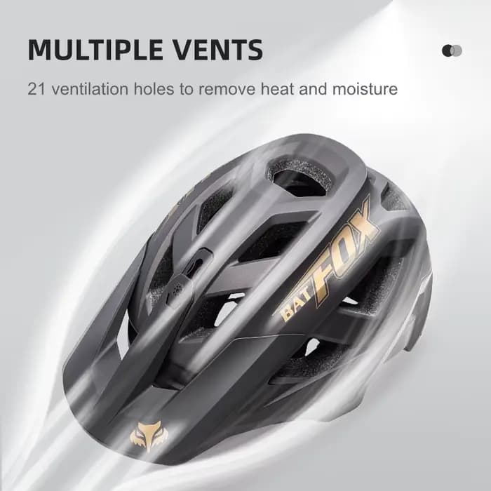 BATFOX vtt casque de vélo de descente nouveau Design visière réglable noir
