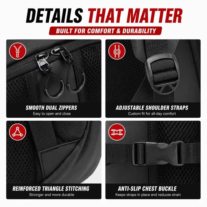 Sac à dos Knight pour casque de moto