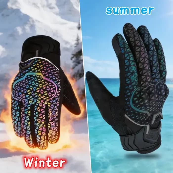 Gants de moto VEMAR, respirants pour l'été et imperméables pour l'hiver