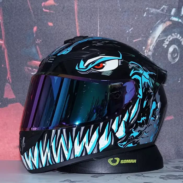 Casque intégral haut de gamme pour motocyclistes – Résistant aux chocs