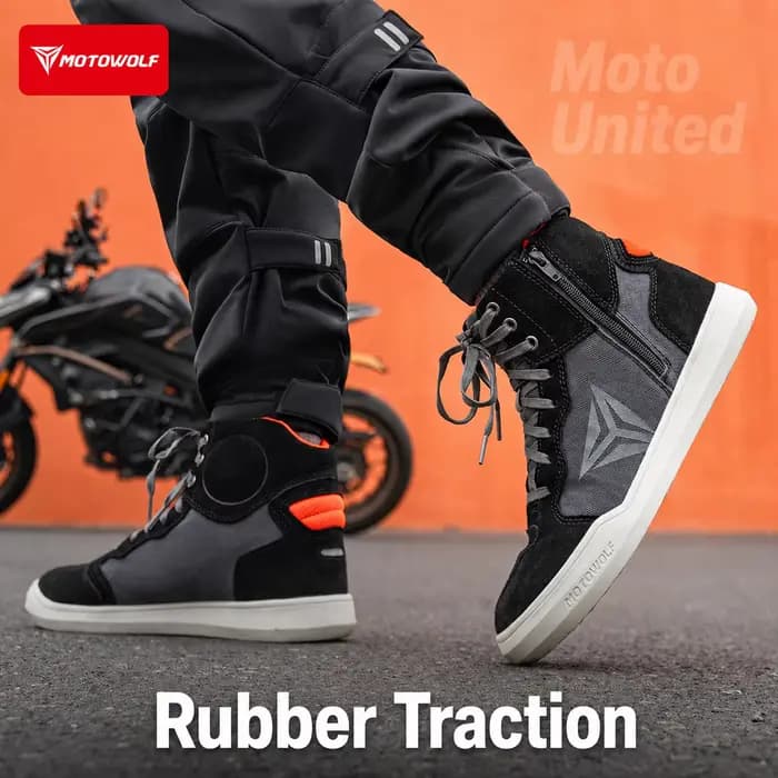 Chaussures de moto respirantes Motowolf