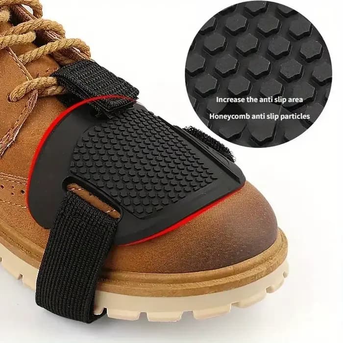 Protège-chaussures antidérapants en nid d'abeille pour moto, pour le changement de vitesse et les freins, pour la conduite tout-terrain et la course