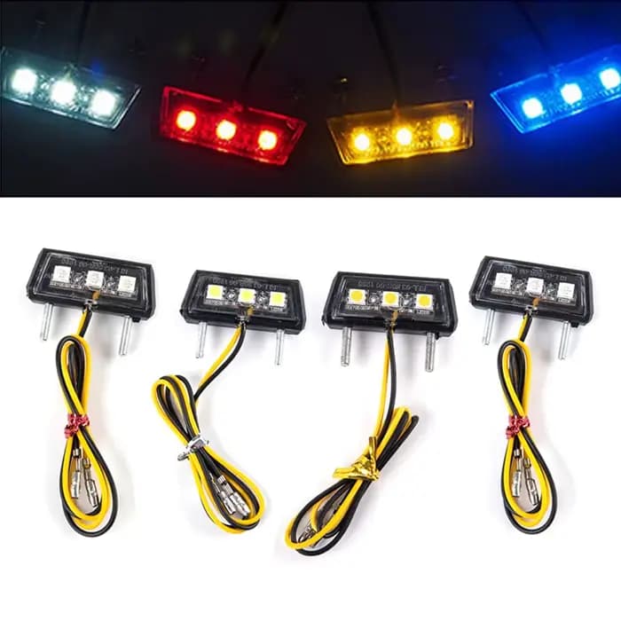 Lumière LED pour plaque d'immatriculation de moto