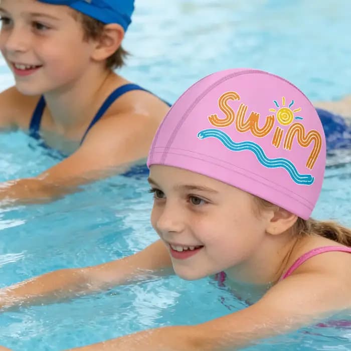 Bonnet de natation élastique, imperméable, avec protection des oreilles, pour piscine et plongée