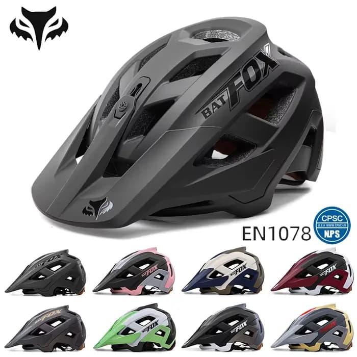BATFOX vtt casque de vélo de descente nouveau Design visière réglable noir