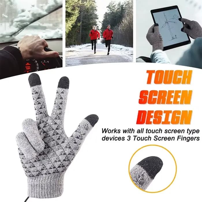 Gants chauffants électriques pour écran tactile