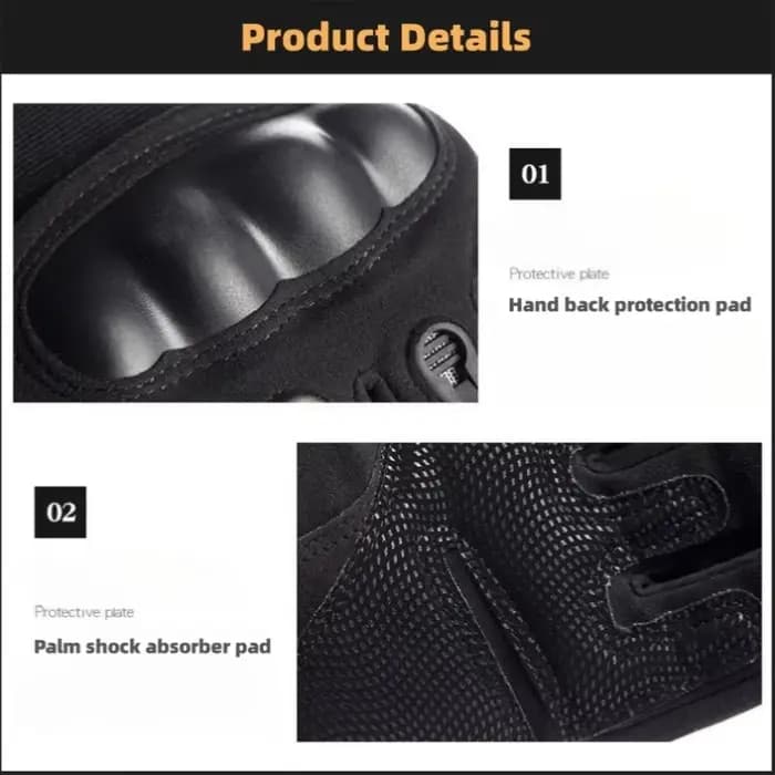 Gants de moto de protection des doigts complets