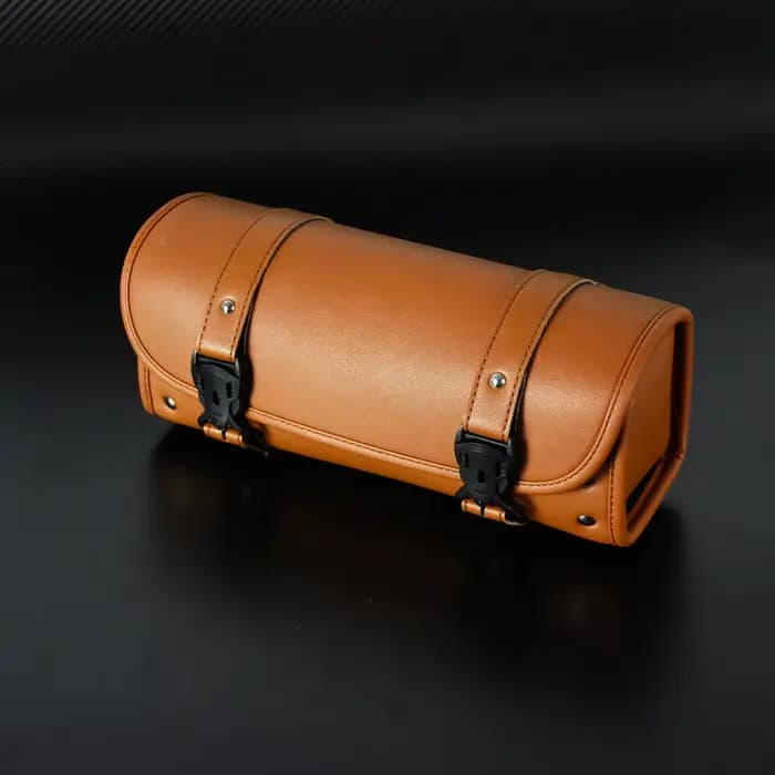 Sacs à outils de rangement de queue de moto, sac latéral noir et marron, sacs de fourche pour Harley Touring Softail Sportster ocia Yamaha et Honda