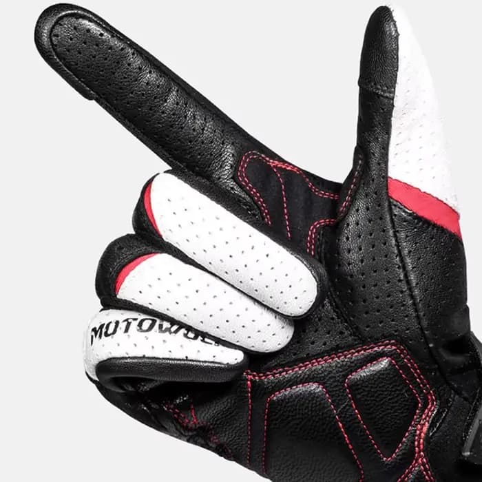 Gants de course de moto en cuir pour hommes