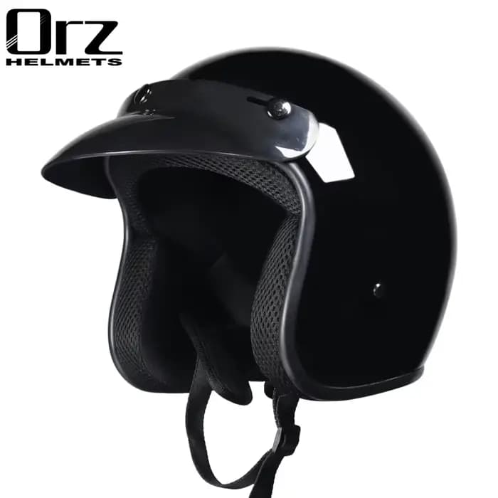Casque de moto ouvert ORZ-050-3/4 unisexe toutes saisons certifié DOT