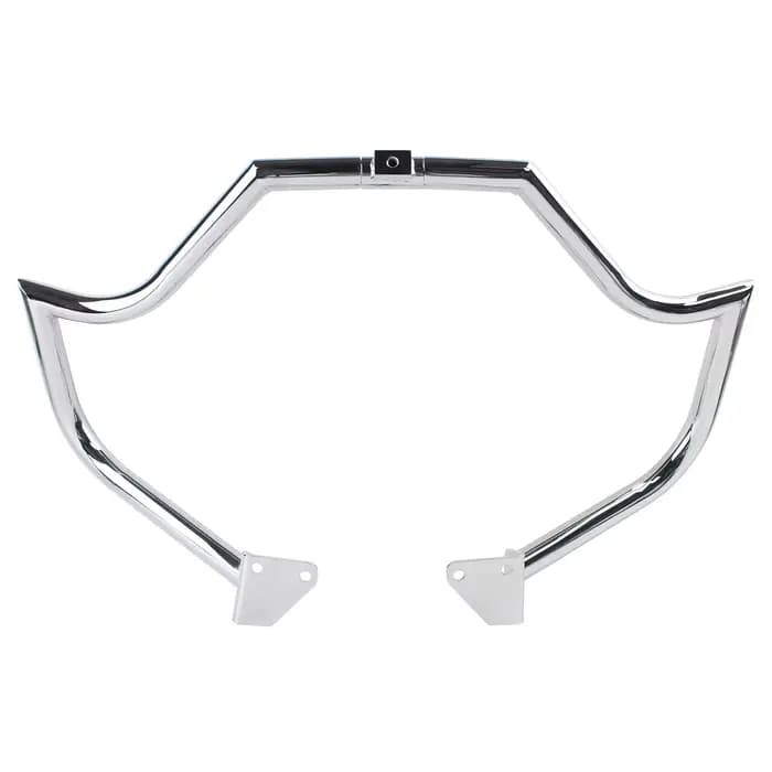 Barre de protection moteur chromée/noire pour Harley Dyna Fat Bob Low Rider Street Bob Wide Glide 2006-2017