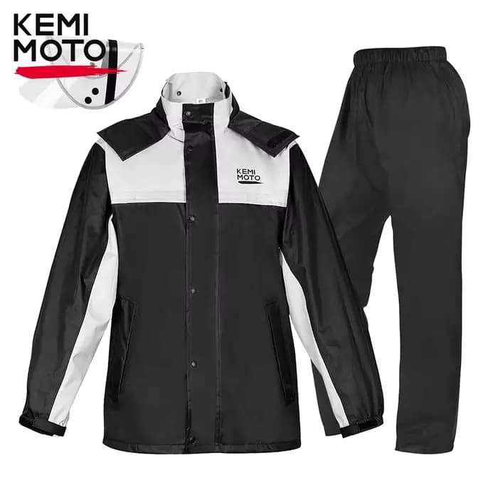 Ensemble imperméable réfléchissant léger pour le travail