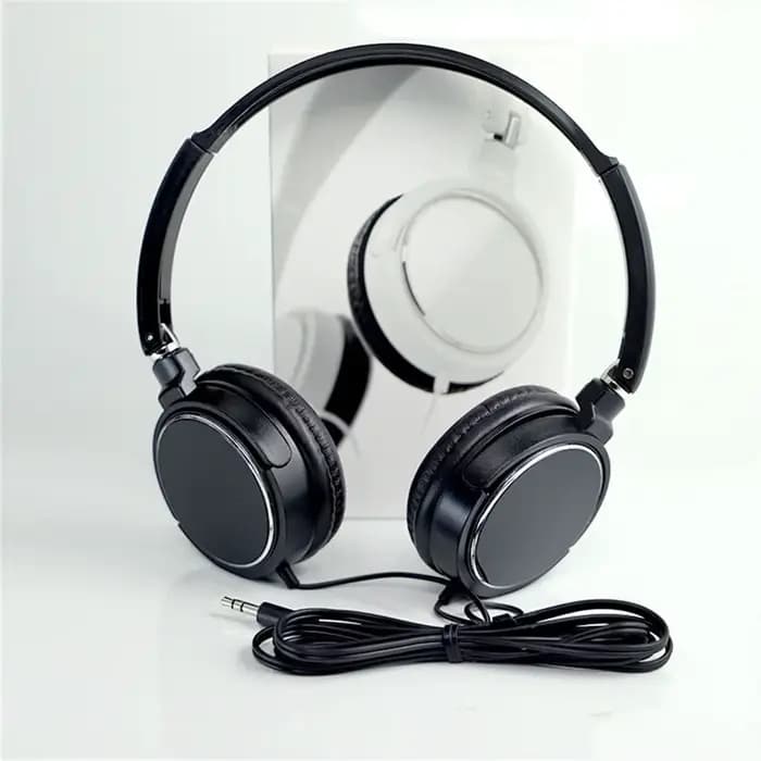 Écouteurs filaires pliables sur l'oreille, son stéréo HiFi, casque portable, téléphone de sauna universel, 3.5mm